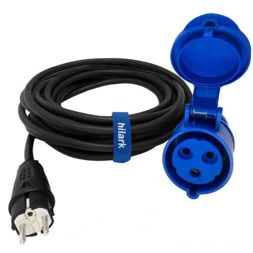 Redukce/ prodloužení zástrčka E/SCHUKO na CEE zásuvku kamper 1.5mm2 2m, H07RN-F 3g 1.5 CEE 213-6 napájecí kabel karavan Super Cena
