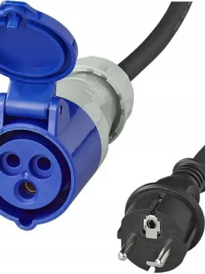 Adaptér kabelový, zástrčka E,SCHUKO/CEE přímá1,5m 3x2.5mm2 373527DE Sezónní Sleva