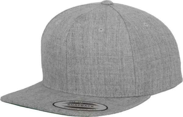 Čepice kšiltovka Snapback, FLEXFIT Yupoong baseballová, světle šedá Ověřený