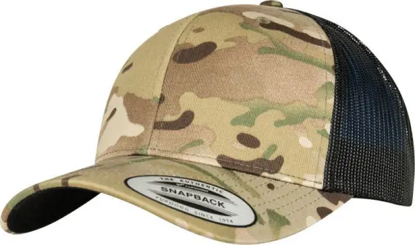 Akce Čepice kšiltovka FLEXFIT Yupoong, Multicam, síťkovaná, savana