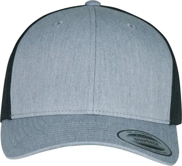 Akční Nabídka Čepice kšiltovka FLEXFIT Yupoong, Trucker, síťkovaná, vřesově šedo-černá