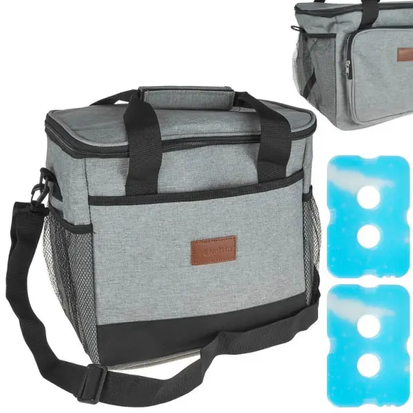 Přímo Od Výrobce Taška chladící se svačinovými boxy šedá, 18L