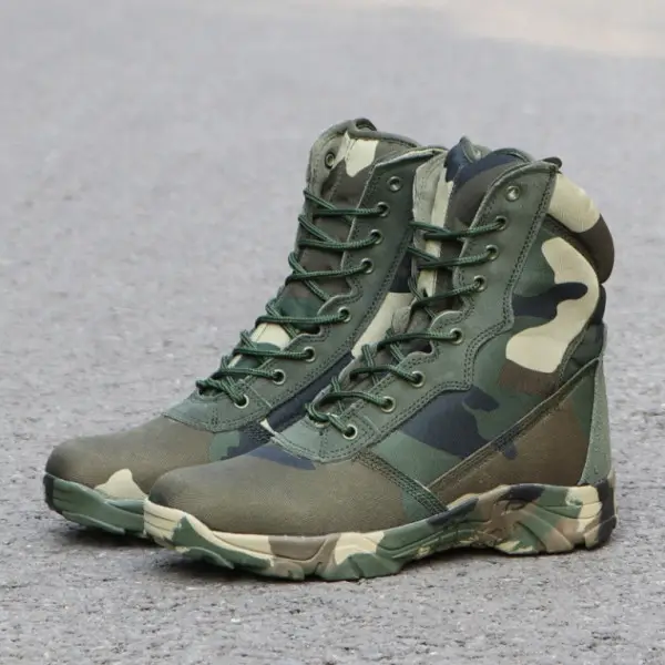 Boty lovecké, maskáčové, woodland, vel. 45, Kamper Super Cena