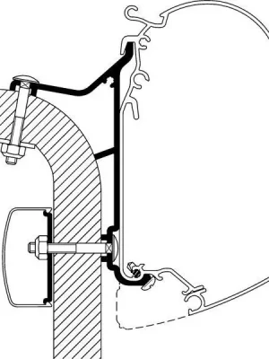 Adaptér pro Hymer B2-Klasse na markýzy Thule řady 5/8 Sezónní Sleva