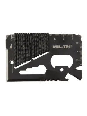 Karta pro přežití MIL-TEC - Paracord Survival Card Černá Poslední Šance