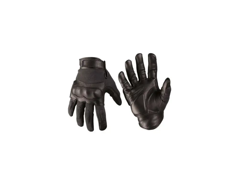 Rukavice MIL-TEC taktické kevlar/kůže Černé Must-Have