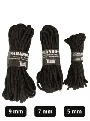 Šňůra MIL-TEC Commando 7mm Černá Akce