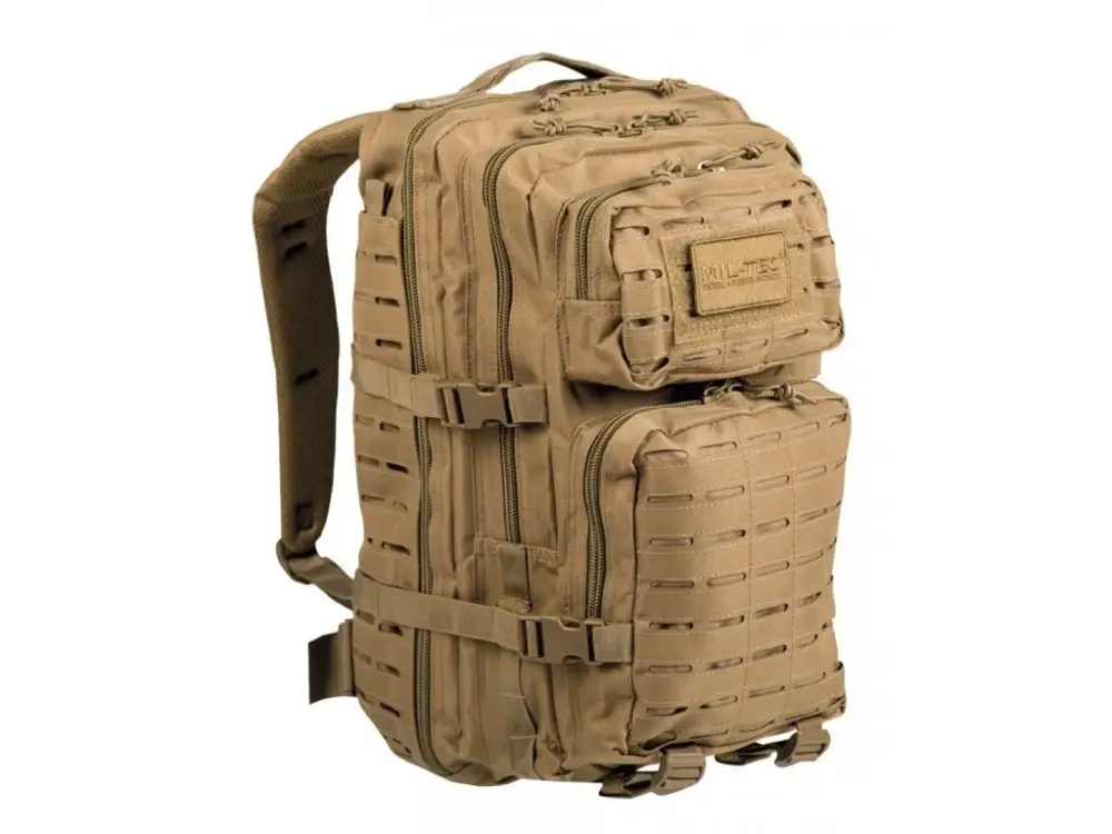 Výprodej Batoh MIL-TEC US Assault "LASER CUT" 36l Coyote