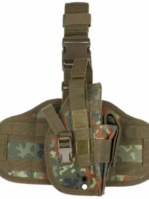 Super Cena Pouzdro Max-Fuchs na pistoli stehenní Molle pravé Flecktarn