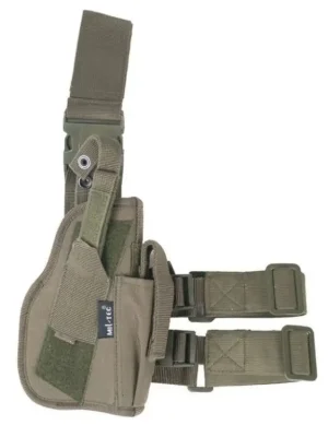 Autentický Pouzdro MIL-TEC na pistoli stehenní pravé Olive
