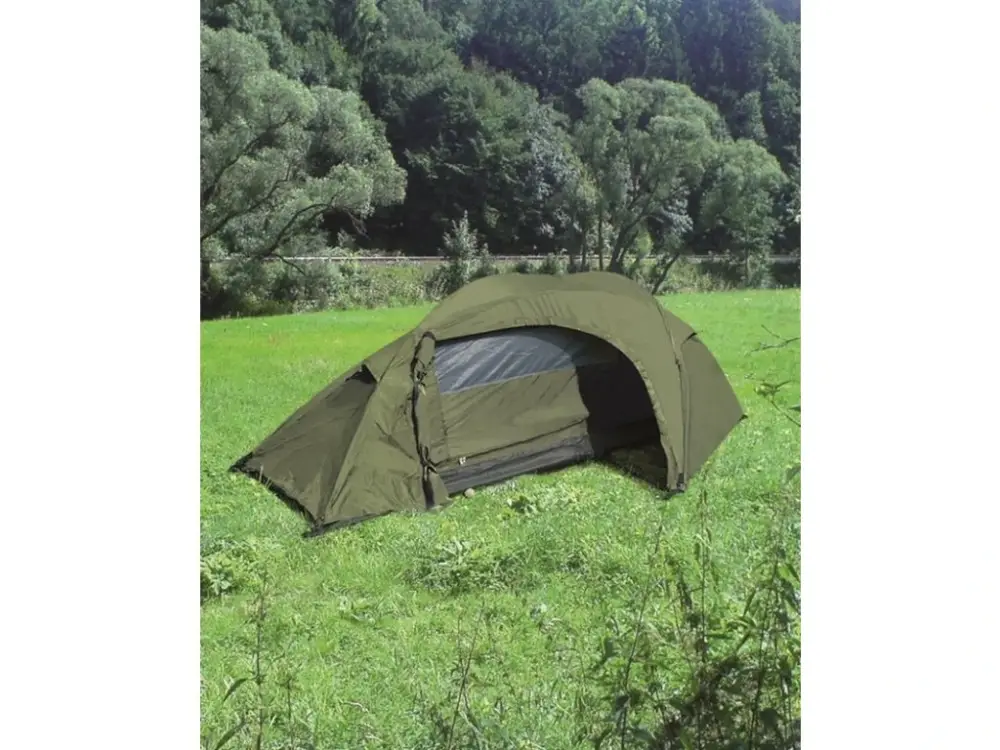 Zlevněný Stan MIL-TEC "RECOM" pro 1 osobu Olive 240 x 135 x 85 cm