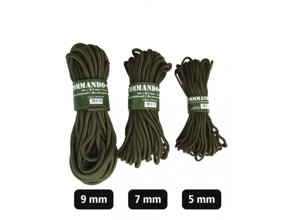 Šňůra MIL-TEC Commando 7mm Olive Nejlepší Cena