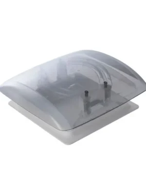 Střešní okno VisionVent S pro, 28x28cm s bílým rámem a kouřovým sklem - pro tloušťku stěny 46-72 mm Rychlé Dodání