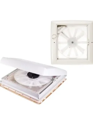 Nízká Cena Střešní okno Thule Omni-Vent s 12V ventilátorem, bílé