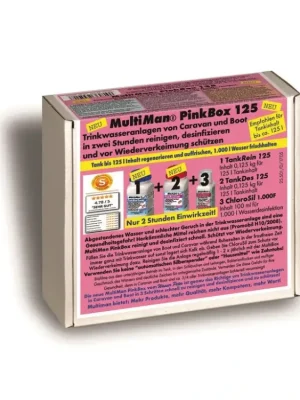Cenová Bomba MultiMan PinkBox, 125 Čištění systému pitné vody