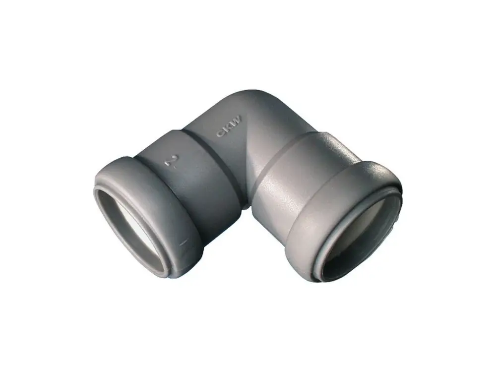 Aktuální 90° spojka CKW pro kanalizační potrubí 28 mm