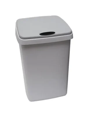 Kbelík s odklápěcím víkem 25 l, šedý Cenově Výhodný