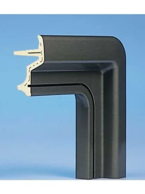 Náhradní vnější rám 1300x550 černý pro okna S4 a S5 Autentický