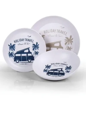 Sada melaminového nádobí HOLIDAY TRAVEL pro 2 osoby Top Prodej