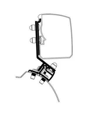 Adaptér Thule T 3200 PSA Minivan Fixed (LHD), 2 kusy Pouze Dnes