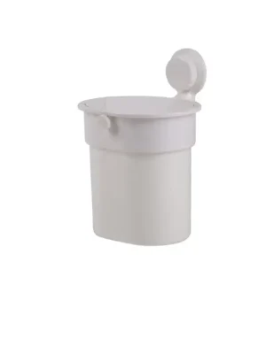 Odpadkový koš s přísavkou, bílý, do 3 kg, tlačítkový Nízká Cena