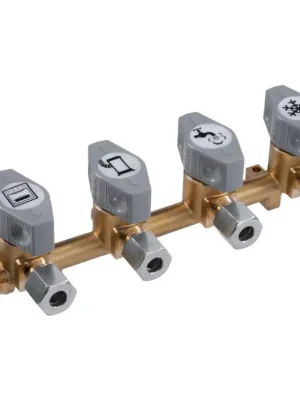 Originální Čtyřcestný uzavíratelný ventil GOK - vstup 8 mm, výstupy 8 mm