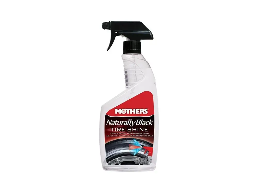 Mothers Naturally Black Tire Shine - lesk na pneu v rozprašovači, 710 ml Sleva