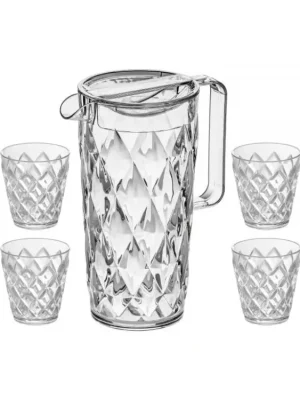 Džbánek a 4 skleničky Koziol CRYSTAL Ihned K Objednání