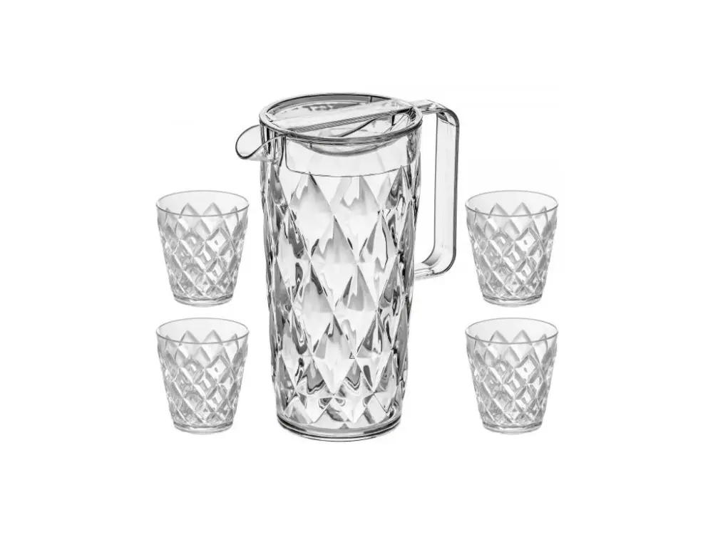 Džbánek a 4 skleničky Koziol CRYSTAL Ihned K Objednání