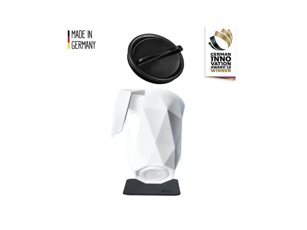 Magnetický kelímek s víčkem, rukojetí a magn. podložkou Silwy Nejlepší Volba