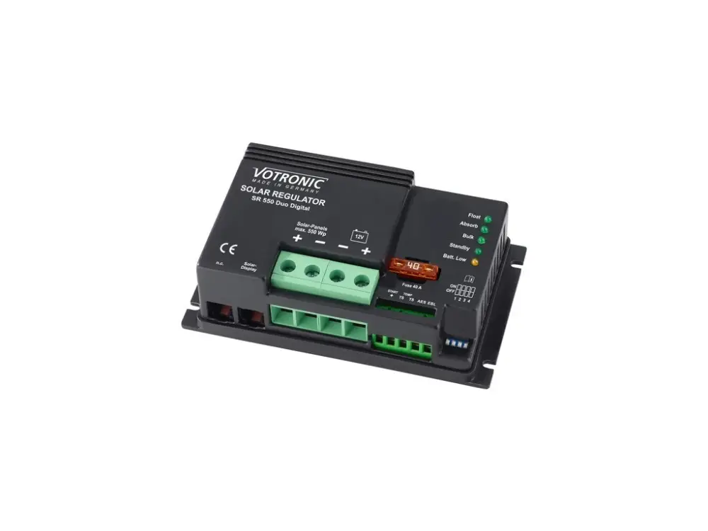 Vysoce Kvalitní PWM regulátor nabíjení, Carbest 12V solární regulátor SR530 Duo Digital