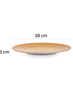 Oblíbený Porcelánový magnetický talíř Silwy - jídelní, 2 ks, meruňka