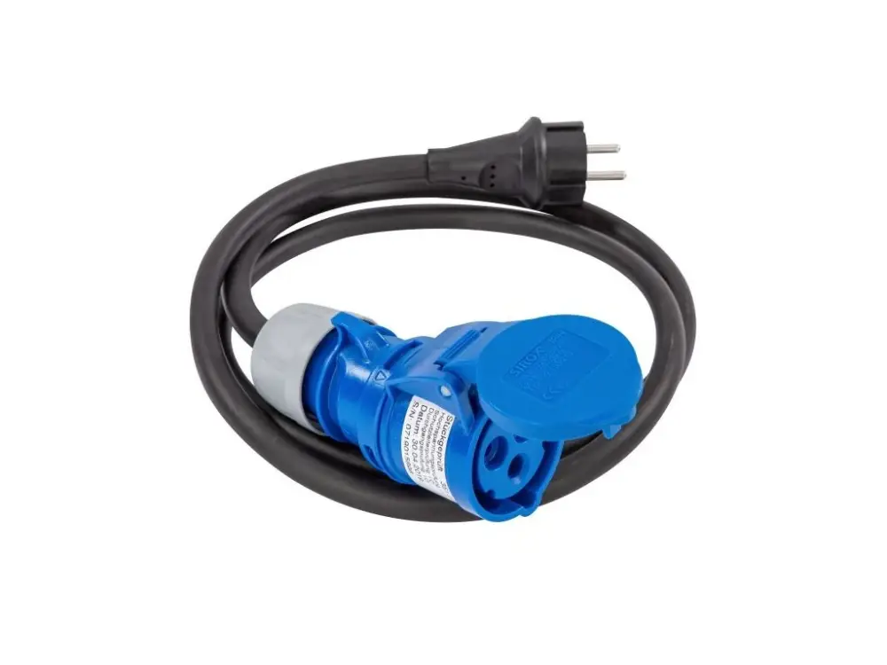 Adaptační kabel Jäger Direkt - Schuko s CEE zásuvkou 1,5 m Časově Omezené