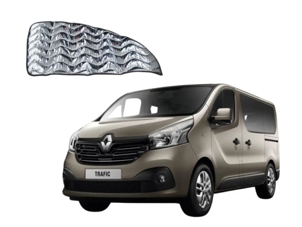 Vnitřní termoclony pro Renault Trafic od roku 2017 / Fiat Talento / Opel Vivaro s komfortním obložením KR + DR - druhá jakost Výprodej
