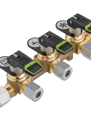 Třícestný uzavíratelný ventil GOK, typ KSV - vstup 8 mm, výstupy 8 mm Akce