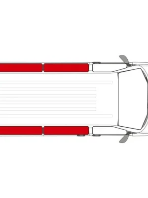Koupit Online Vnitřní termoclona pro Ford Tourneo Custom od roku 2023, dlouhý rozvor