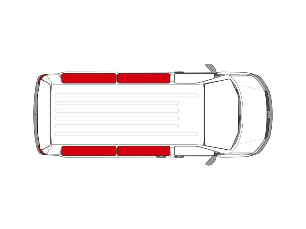 Koupit Online Vnitřní termoclona pro Ford Tourneo Custom od roku 2023, dlouhý rozvor
