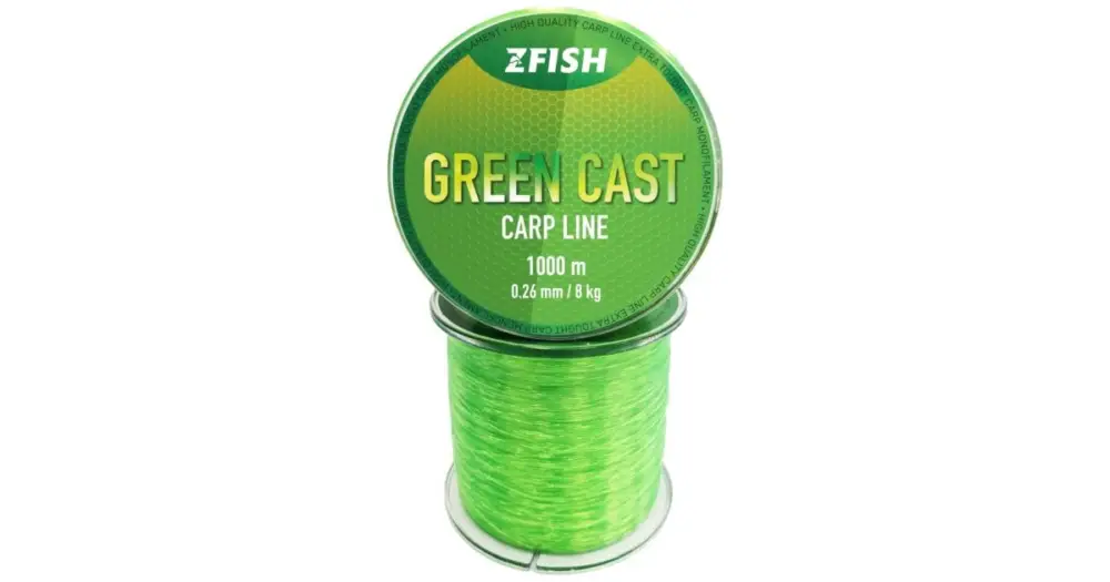 Výhodná Nabídka Zfish Vlasec Green Cast Carp Line - 0,28 mm 1000 m