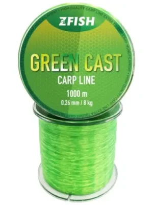 Dokud Zásoby Vydrží Zfish Vlasec Green Cast Carp Line