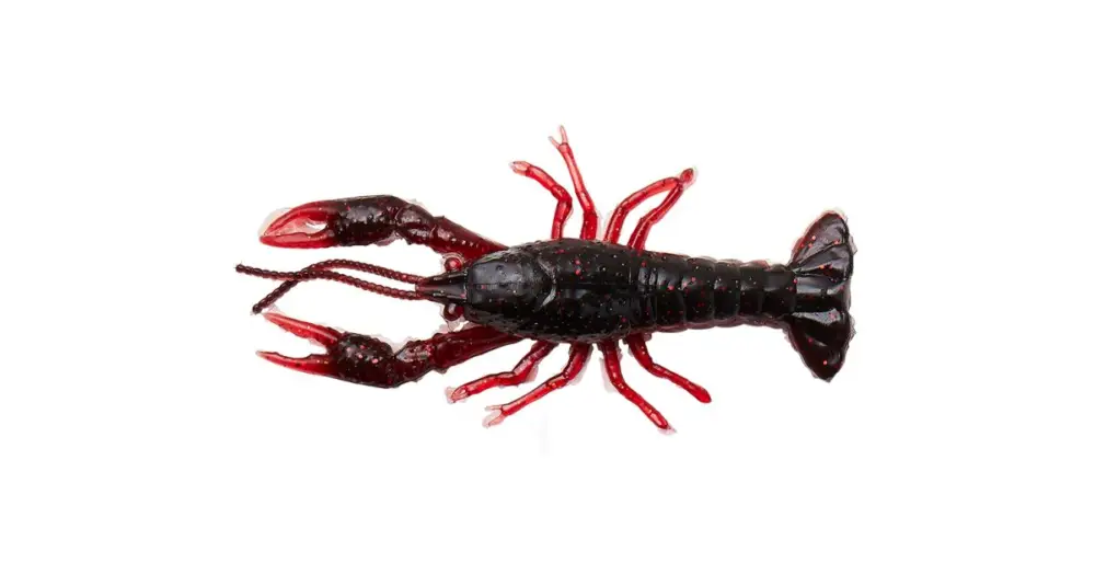 Novinka Savage Gear Gumová Nástraha Ned Craw Floating Black Red 6,5 cm 2,5 g