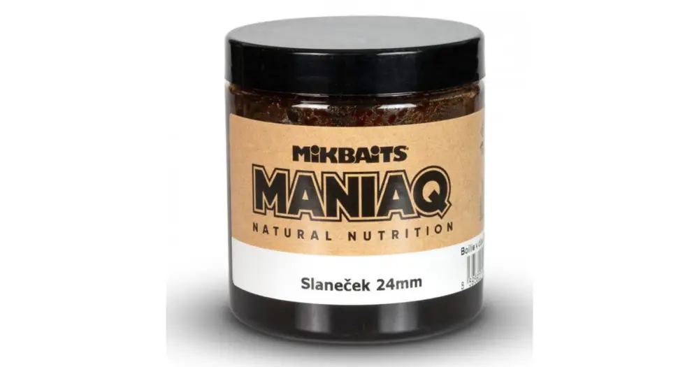 Mikbaits Boilie v Dipu ManiaQ Slaneček 250 ml - 20 mm Nakupujte Hned