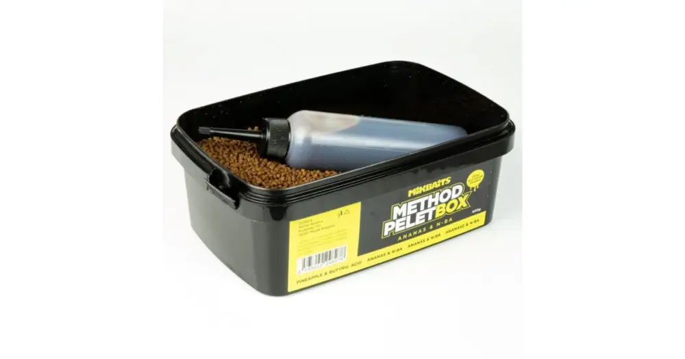 Levný Mikbaits Method Pelet Box 400 g + 120 ml Activator - Ananas N-BA