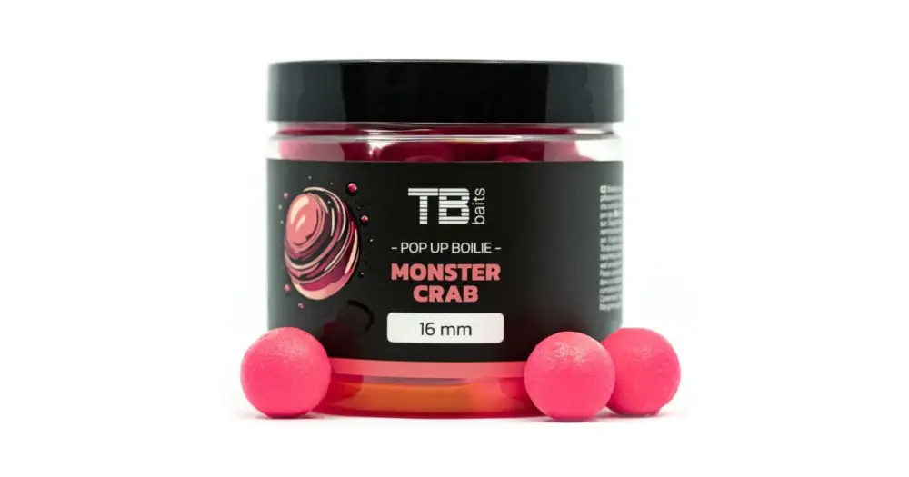 Akční Cena TB Baits Plovoucí Boilie Pop-Up Pink Monster Crab + NHDC 65 g 16 mm