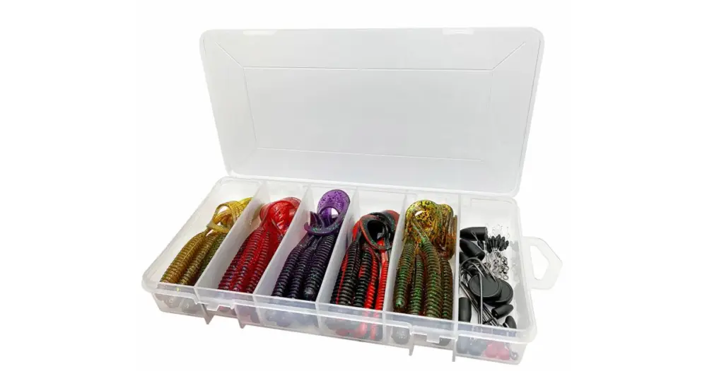 Akční Nabídka Savage Gear Set Nástrah Rib Worm Kit Mix Colors 60 ks
