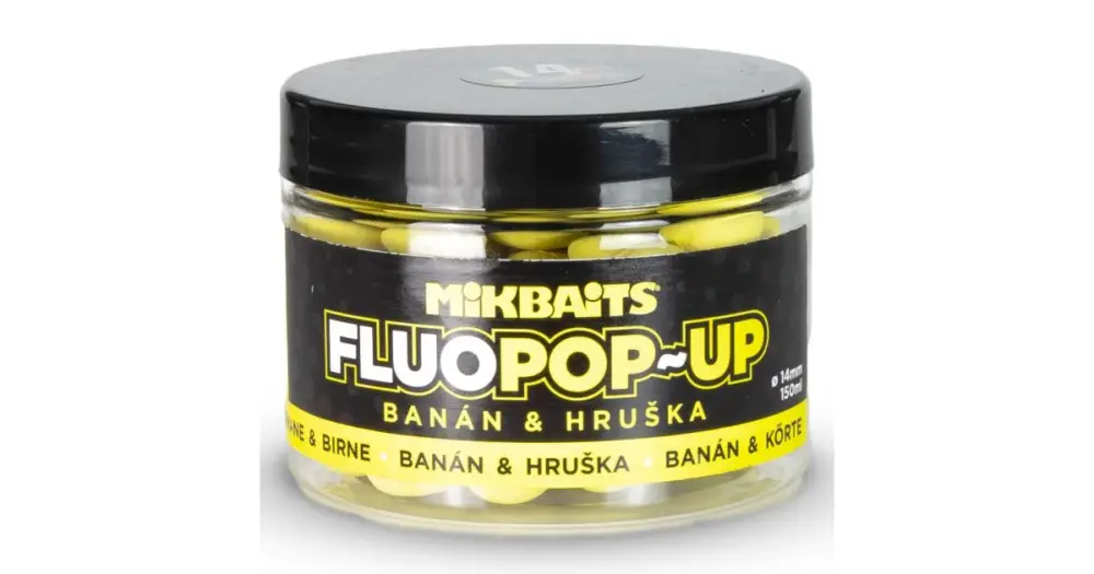 Ihned K Objednání Mikbaits Plovoucí Boilie Fluo Banán Hruška 150 ml - 18 mm