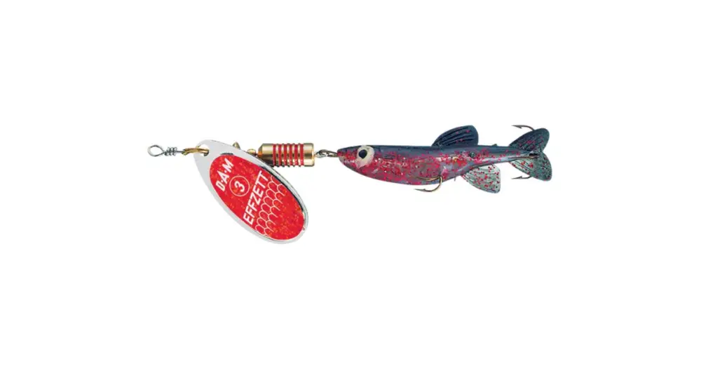 Nejlepší Volba Dam Minnow Spinner Sinking Red Glitter - 2 5 g