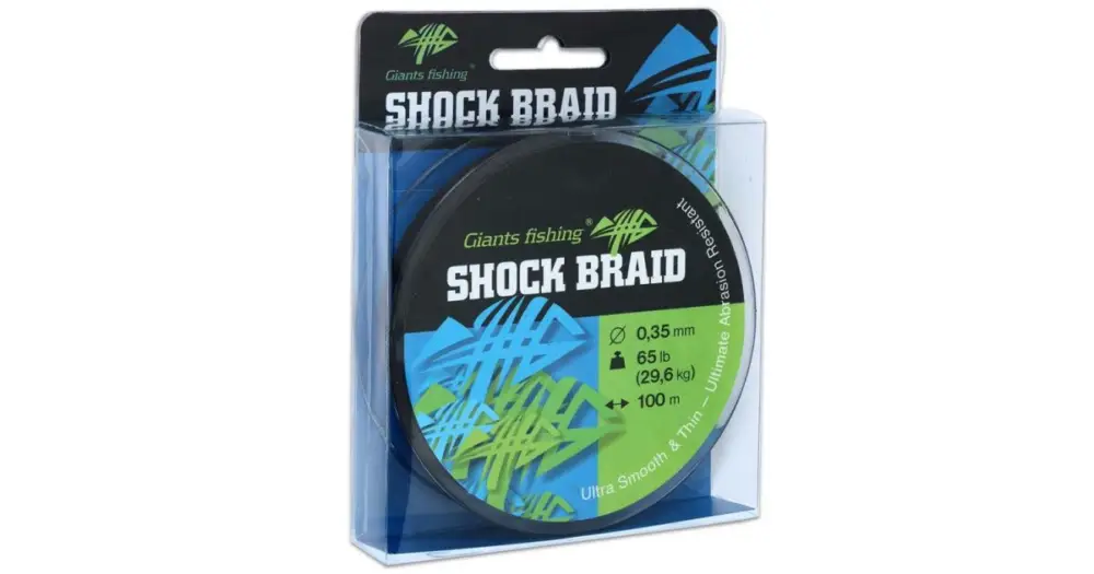 Nízká Cena Giants Fishing Návazcová ŠňůraShock Braid Green 100 m - 0,29 mm 50 lb