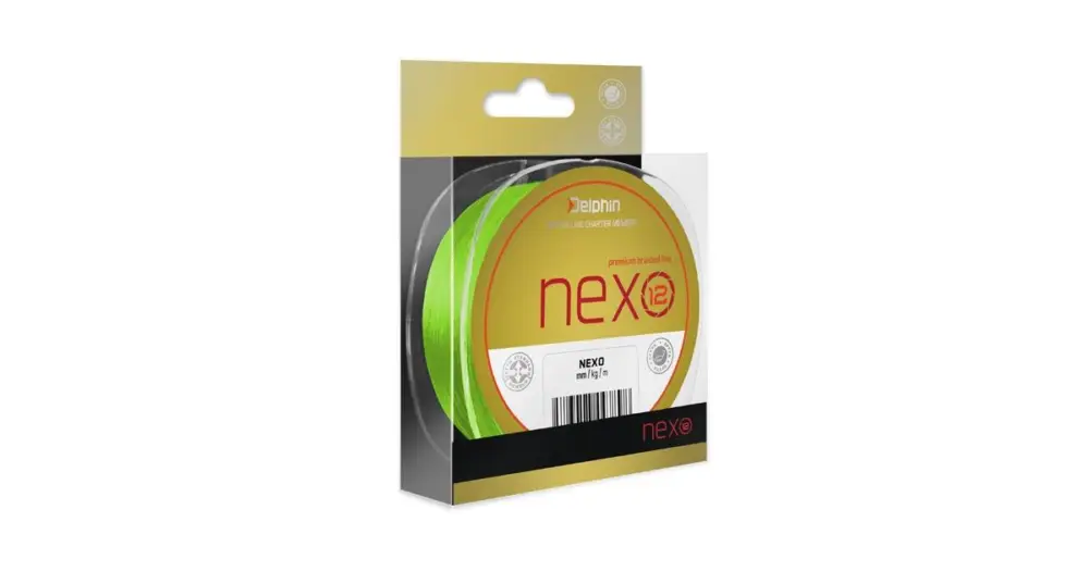 Delphin Splétaná Šňůra Nexo 12 - 0,16 mm 24,2 lb 130 m Oblíbený