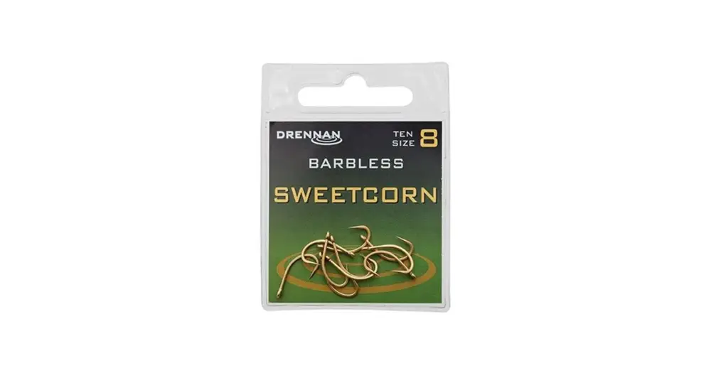 Drennan Háčky Bez Protihrotu Sweetcorn Barbless - Velikost 12 Akce