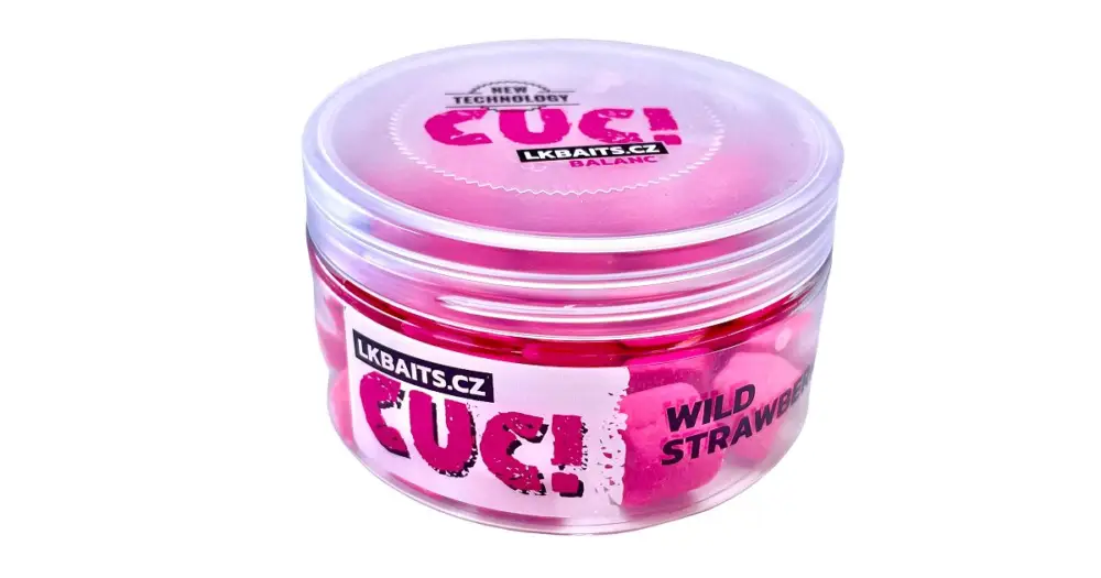 LK Baits CUC Nugget Balanc Fluoro 100 ml 10 mm - Wild Strawberry Akční Nabídka